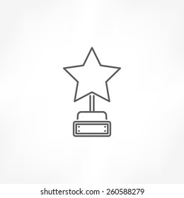trophy star icon