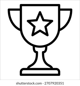 Trophy Star Icon Element For Design