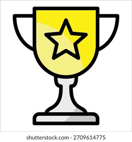 Trophy Star Icon Element For Design