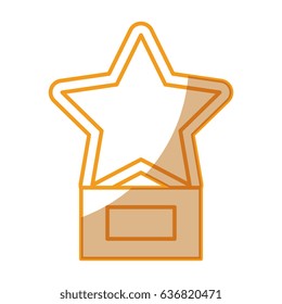 trophy star isolated icon