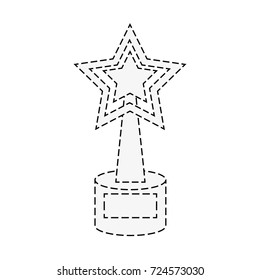 trophy star shape icon image
