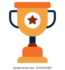 Ilustración de icono de Vector de inicio de trofeo