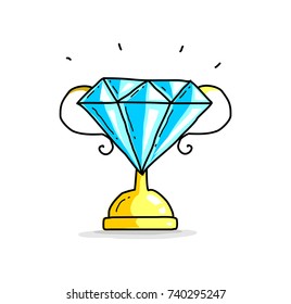 trophy of success doodle