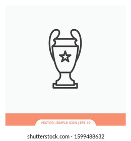 Trophy symbol Icon Vector Illustration