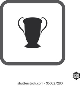 Trophy Symbol And Icons Set On White Background .Vector illustration.