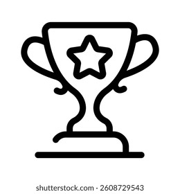 A trophy, symbolizing achievement and business success