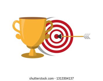 trophy and target arrow strategy