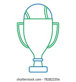 trophy with  tennis ball  icon image
