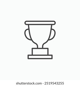 Trophy dünner Liner Symbol einzeln