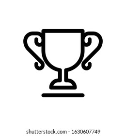 Trophy Trendy Icon, Champion Award Theme,