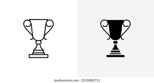 Trophy vecor icon set. Stock vector illustrator. EPS 10