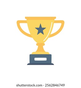 Trophy vector, champion award achievement