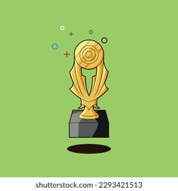 Trophy vector design with commercial use license for any use