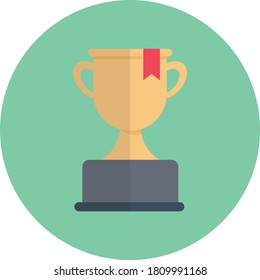 icono de color plano vectorial trofeo 