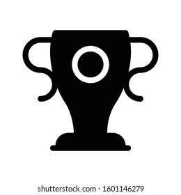 trophy vector glyph flat icon 