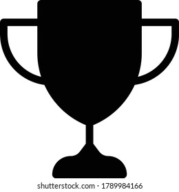 trophy vector glyph flat icon 
