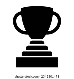 Trophy Vector Glyph Icon For Personal And Commercial Use.
