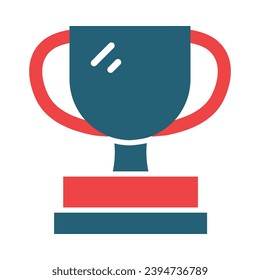 Trophy Vector Glyph Two Color Icons For Personal And Commercial Use.
