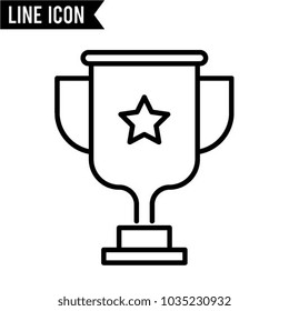 Trophy vector icon