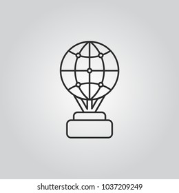 Trophy vector icon