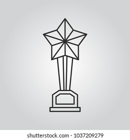 Trophy vector icon