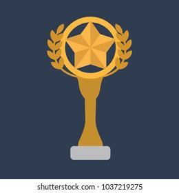 Trophy vector icon