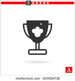 trophy vector icon