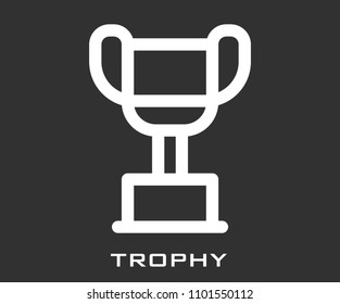 Trophy vector icon