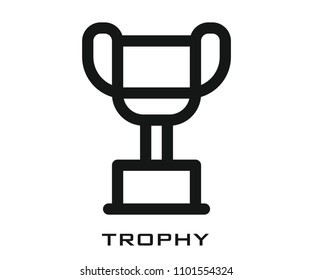 Trophy vector icon