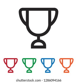 Trophy vector icon