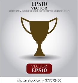 Trophy vector icon 