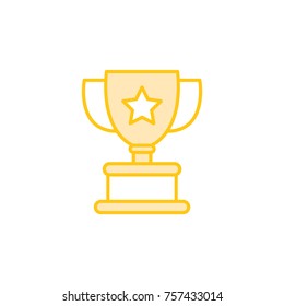 Trophy vector icon