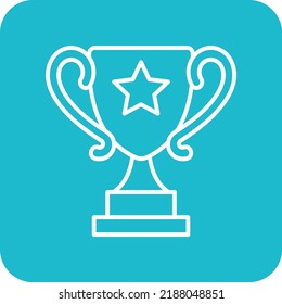 Trophy vector icon. Can be used for printing, mobile and web applications.