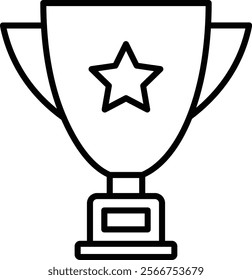 Trophy vector icon. Can be used for printing, mobile and web applications.