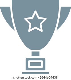Ícone de vetor de troféu. Pode ser usado para impressão, aplicativos móveis e da Web.