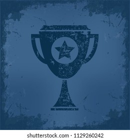 Trophy vector icon design