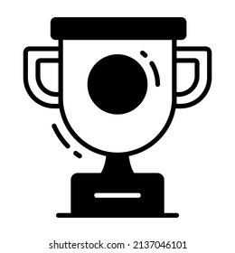 icono del vector trofeo. Ilustración para diseño gráfico y web.