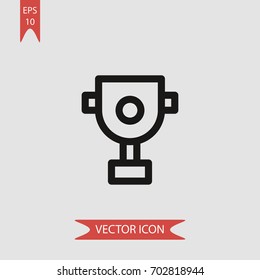Trophy vector icon illustration symbol
