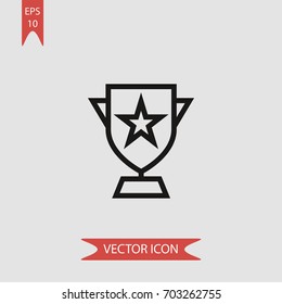 Trophy vector icon illustration symbol
