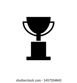 Trophy vector icon on a white background