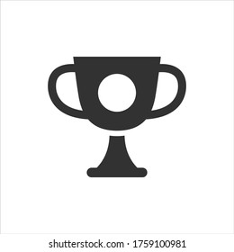 Trophy Vector Icon On White Background Stock Vector (Royalty Free ...