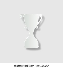 Trophy  - vector icon with shadow