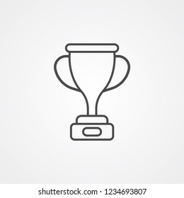 Trophy vector icon sign symbol