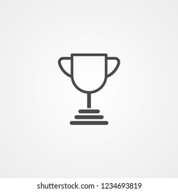 Trophy vector icon sign symbol