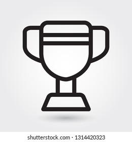 Trophy vector icon, sports champion icon, sports winner symbol. Modern, simple outline, outline vector illustration for web site or mobile app