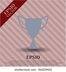 Trophy vector icon or symbol