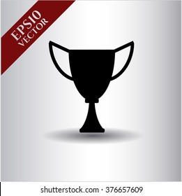 Trophy vector icon or symbol
