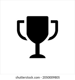 Trophy vector icon symbol design