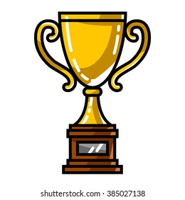 Trophy vector illustration