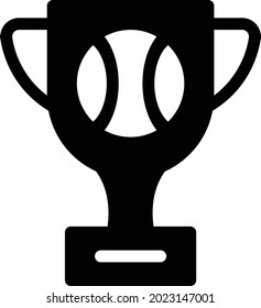 trophy vector illustration isolated on a transparent background . Strok vector icons for concept or web graphics.